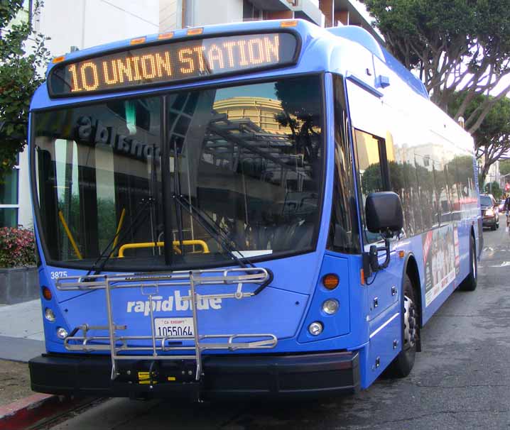 Santa Monica rapid blue bus NABI 40-LFW 3875